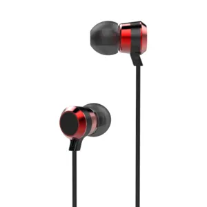 Microfone de ouvido intra-auricular, porta de áudio hp02 3.5mm hdnio, fone de ouvido com fio de 1m para jogos