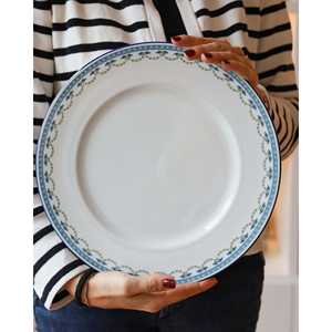 Richard Ginori Elena Manuela Decorated <b>12</b>-Piece Eco-Friendly Porcelain <b>Dinner</b> <b>Set</b> Embossed Gold <b>Plates</b> for Home Use and Hotels - Product Image 2