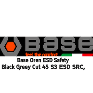 Base Oren ESD Safety <b>Shoes</b> Black Grey Cut 45 S3 ESD SRC - Product Image 2