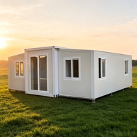 Maison conteneur modulaire pliable à double aile extensible Shinestone, bâtiment préfabriqué portable, configuration personnalisée