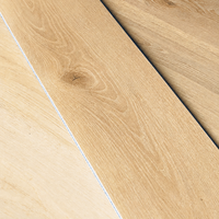 Plancher stratifié en bois à prix avantageux, faible MOQ, imperméable, décoratif, pour projets de construction de centres commerciaux