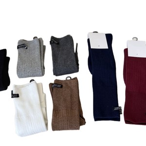 Knee <b>Socks</b> Solid Color Breathable Sweat Absorbing Women's Autumn <b>Winter</b> Casual Wear Zhuji <b>Socks</b> - Product Image 4