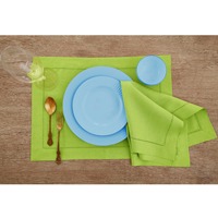 Sets de table en lin vert sauge faits à la main, antidérapants, avec bords festonnés, lavés, multicolores, tailles personnalisées, pour mariage, décoratifs
