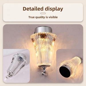 LED draagbare bureaulamp klein nachtlampje nieuwe Chinese stijl aanraakbediening dimbaar acryl ornament romantische decoratieve sfeer - Product Image 5