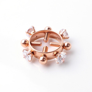 Anelli per Capezzoli Non Forati in Acciaio Chirurgico, Gioielli per il Corpo Senza <span class=keywords><strong>Piercing</strong></span> - Product Image 3