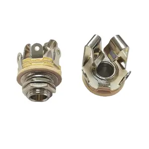 Wholesale 6.35mm Switchcraft Guitar Input Jack stereo jack socket Electrosocket Input Output Guitar Jack for Guitar Parts