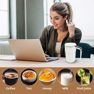 Portable Smart Temperature Sensing Magnetic Stirring Cup Stainless Coffee Mug Auto Stirring Cup <b>Automatic</b> Coffee Stirring Mug - Product Image 2