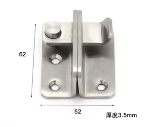 Loquet de porte à rotation dissimulé en acier inoxydable, <span class=keywords><strong>boulon</strong></span> Simple antivol, acier inoxydable épais, pour <span class=keywords><strong>gauche</strong></span>/droite - Product Image 4