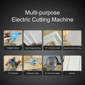 Machine de découpe de pierre automatique Wandeli QX-ZD-1200 Machine de découpe de carreaux électrique Chanfreinage à 45 degrés Machine à pierre portable - Product Image 5