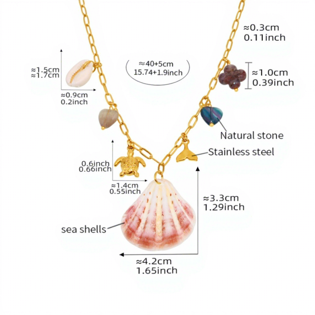 P1290- Natural Stone necklace, 40+5cm pink