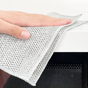 Không trầy xước Nhà Bếp Làm sạch khăn dây món ăn vải thiết bị nhà bếp sợi nhỏ khăn thép đa năng nhà bếp rags - Product Image 3