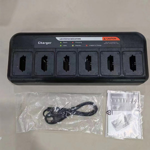 เครื่องชาร์จหกพอร์ตสำหรับเซพูรา เอสทีพี 8000 เอสทีพี 8038 เอสทีพี 9000 แบตเตอรี่ลิเธียมเครื่องส่งรับวิทยุสถานีชาร์จหลายช่องทาง - Product Image 1