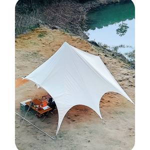 Tente de <span class=keywords><strong>camping</strong></span> extérieure beige en tissu Oxford, une chambre, imperméable et pare-soleil, vente directe du fabricant - Product Image 2