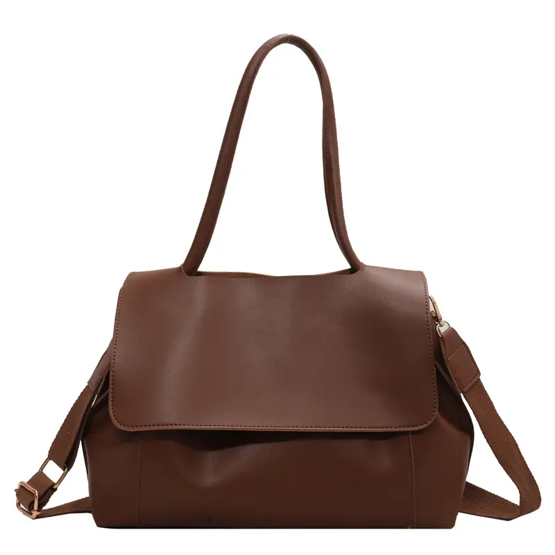 2022 Fashion Women's Wild Soft Pu Leather Large Capacity Casual Tote Handbags Commute Luxury Designer Shoulder Messenger Bag