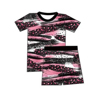 Conjunto de Dos Piezas de Manga Corta con Estampado Floral para Niñas Pequeñas, Marca Qingli OEM, Sin Aranceles, Gran Venta, para Verano - Product Image 6