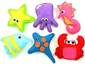 En vrac faire votre propre <span class=keywords><strong>sous</strong></span> la mer <span class=keywords><strong>main</strong></span> jouets éducatifs voyage mon premier bricolage <span class=keywords><strong>feutre</strong></span> enfants artisanat Kit de couture pour débutant - Product Image 2