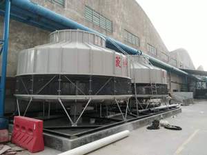 Tháp giải nhiệt nước công nghiệp tròn bằng sợi thủy tinh FRP dòng chảy ngược 20 tấn 30T, sử dụng ngoài trời cho hệ thống HVAC - Product Image 2