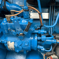 Groupe électrogène diesel silencieux P30E d'occasion 23,9 kW 50Hz triphasé à faible bruit, bien entretenu pour utilisation sur chantier