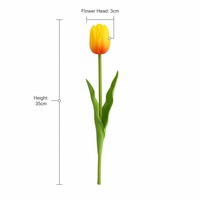 Tulip Palsu yang Menyerupai Asli, Sempurna untuk Dekorasi Rumah, Taman, Pernikahan, dan Acara