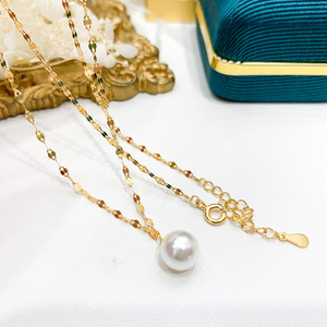 Juego de Accesorios de Plata de Ley S925 para DIY con Perlas, Soporte Vacío 9281 para Collar y Pulsera, Colgantes de Moda en Oro y Plata - Product Image 1