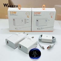 Vente en gros à bas prix pour chargeur Mi Turbo Charge 33W, prise EU US, adaptateur d'alimentation à charge rapide, câble Type C 6A