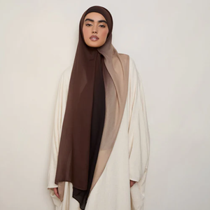 Elegante Pañuelo Modal Tejido Transpirable con Estampado Floral Personalizado, Hijab con Estampado Digital para Mujeres Musulmanas - Product Image 3