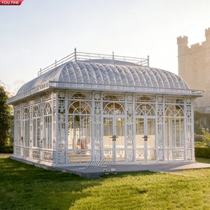 Serre en fer forgé YOUFINE, serre victorienne ornée en verre, gazebo pour la décoration <span class=keywords><strong>de</strong></span> manoirs, jardins et parcs - Product Image 5