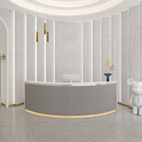 Nouvel arrivage comptoir de caisse de bar en granit comptoir de réception moderne noir pour salon de beauté