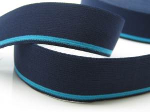 3cm Thick <span class=keywords><strong>Black</strong></span> and White Striped <span class=keywords><strong>Elastic</strong></span> <span class=keywords><strong>Band</strong></span> para Vestuário Acessórios Decorativos Cintura Bandwidth Webbing - Product Image 3