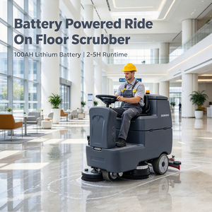 CE 100AH Großer Selbstfahrender Elektrischer Bodenreiniger für Fabriken und Lagerhallen, Automatischer Aufsitz-Bodenreiniger für Gewerbliche Zwecke - Product Image 3