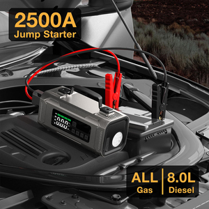 Portable <strong>Mini</strong> Car Jump Starter Power Bank 14800 MAh Emergency Tool Kit with Air Compressor 150PSI <strong>Booster</strong> for Car <strong>Battery</strong> - Product Image 3