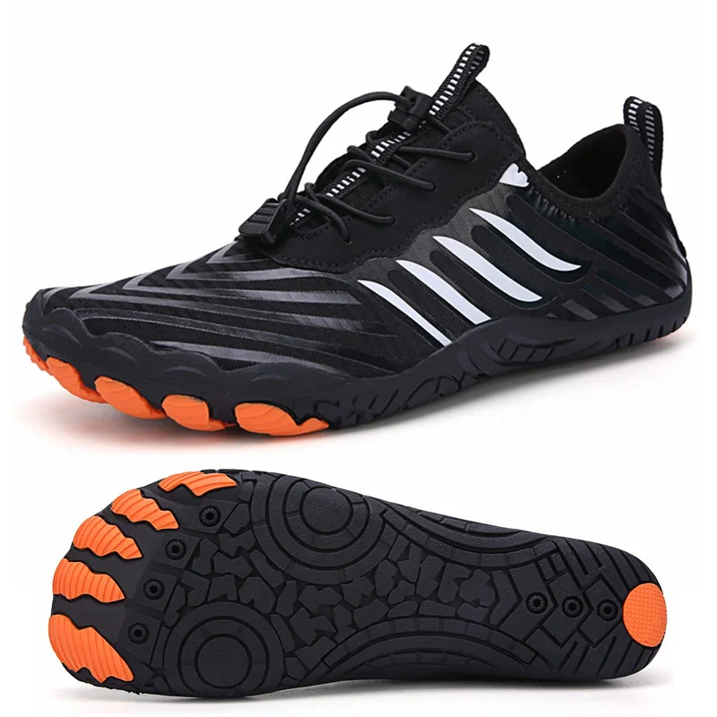 Men Barefoot Quick-Dry Aqua Sock Outdoor Athletic Sport Kayaking Boating Hiking Surfing Casual Walking Beach Water Shoes