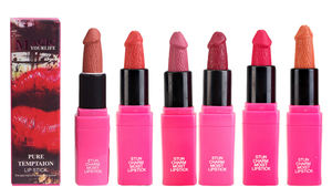 KH01B Nightclub Moist urizing Velvet Matte Bio Wasserdichter Pilz Roter Lippenstift Zoll Sex Custom Makeup Netter Lippenstift Maker - Product Image 6