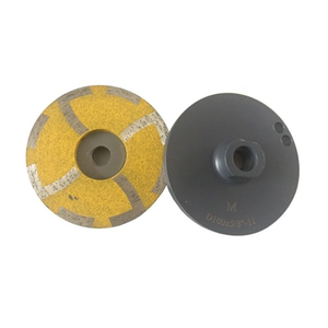 Disque de meulage diamanté à segments de 4 pouces, rempli de résine, pour le marbre, le quartz, le granit et les pierres artificielles. - Product Image 1