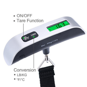 Hot Sale 50kg Multifunction Luggage <strong>Scale</strong> Pocket <strong>Size</strong> Portable Digital Weight <strong>Scale</strong> for Travel Suitcase