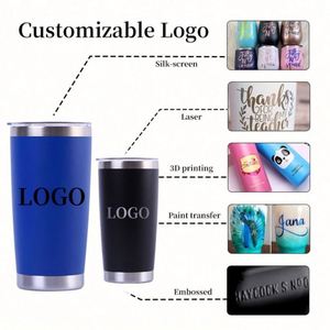 Taza de Café con Leche de Doble Pared, Personalizada con Logotipo, de Acero Inoxidable con Recubrimiento en Polvo, 20 oz, con Tapa Deslizante, Venta al Por Mayor - Product Image 4