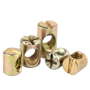 Écrou de barillet à tête marteau pour assemblage de meubles, chevilles M6 en acier inoxydable 304, trou transversal pré-percé pour écrou de connexion encastré - Product Image 6