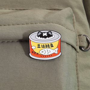 2-7支/套可爱猫熊猫珐琅胸针日本动漫人物金属徽章翻领别针 - Product Image 6