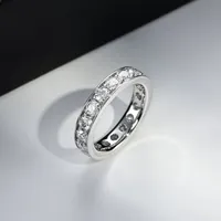 Bague de luxe MuShan en argent sterling 925 avec moissanite couleur D, bague formelle pour sœur, plaquée or 18 carats, bijoux brevetés MST
