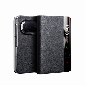 เคสโทรศัพท์หนังแท้แบบพับได้ HD สำหรับ Pura X Max พร้อมหน้าต่างอัจฉริยะ ป้องกันการกระแทกทั้งตัว  แบบแม่เหล็ก - Product Image 6