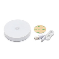 Lumière de sécurité intelligente à détecteur de mouvement intérieur, rechargeable, longue autonomie 50000 heures, LED murale 6000K lumière du jour, ABS tactile