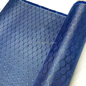 240g tecido de mistura de kevlar de fibra de carbono para capacete de motocicleta surfboard hexagonal de futebol azul