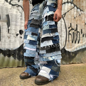 DiZNEW 2025 primavera del nuovo mercato Designer Jeans Jeans larghi in Denim personalizzati con logo ricamato per uomo - Product Image 5