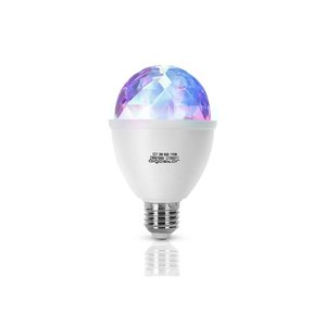 Luci LED da discoteca RGB lampada a LED 360 ° rotante E27 3W effetto stroboscopico-illuminazione/lampadine - Product Image 1