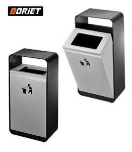 Poubelle de rangement ronde classique en acier inoxydable, écologique, gain de place, argent/gris, certifiée ISO9001 - Product Image 4