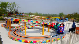 Manèges dans le parc d'attractions Train électrique Attraction <span class=keywords><strong>Luna</strong></span> Park Dragon Roller Coaster Fun Rides - Product Image 5