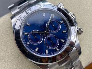 Top qualité étanche mécanique 40mm propre 116509 904l acier inoxydable DD4130 mouvement épaisseur 12.2mm montre panda bleue - Product Image 2