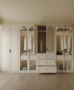 Armario de Dormitorio Empotrado de MDF Francés Personalizado con Colores <span class=keywords><strong>a</strong></span> <span class=keywords><strong>Medida</strong></span> - Product Image 6