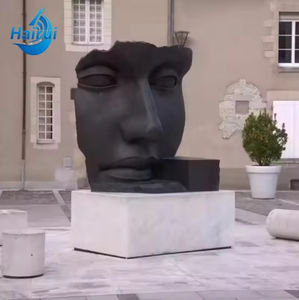 <span class=keywords><strong>Sculpture</strong></span> <span class=keywords><strong>de</strong></span> surface en acier inoxydable sur mesure, statue géante <span class=keywords><strong>de</strong></span> <span class=keywords><strong>visage</strong></span> pour parc extérieur, décoration d'art abstrait moderne en acier inoxydable poli - Product Image 4