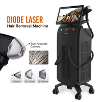 Épilateur laser à diode Big Spot 808nm 3000W 4 longueurs d'onde, tailles de points multiples (6/8/10/12mm) réglables pour précision et vitesse